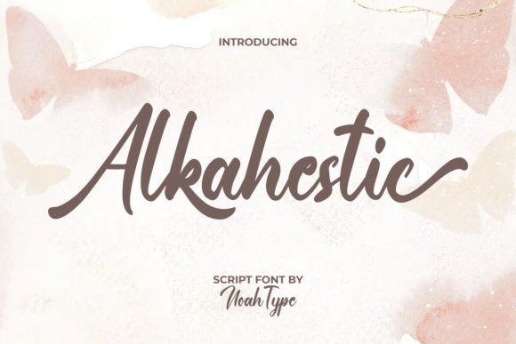 Alkahestic: A Modern Calligraphy Script for Impactful Design
