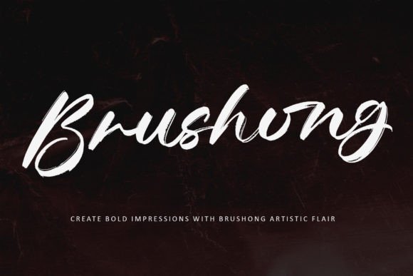 Brushong: The Natural Brush Script Font for Bold Designs