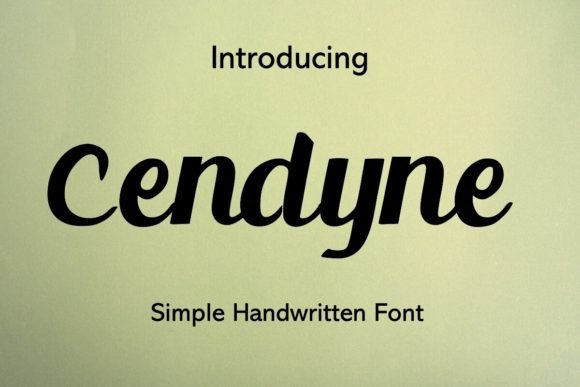 Cendyne: The Modern Script Font for Elegant Design