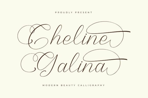 Cheline Galina: A Modern Calligraphy Font for Luxury Branding