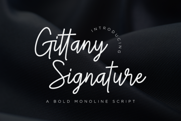 Gittany Signature: A Romantic Script Font for Modern Design