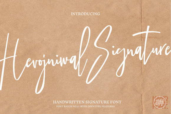 Hevojniwal Signature: A Modern Script for Branding and Design