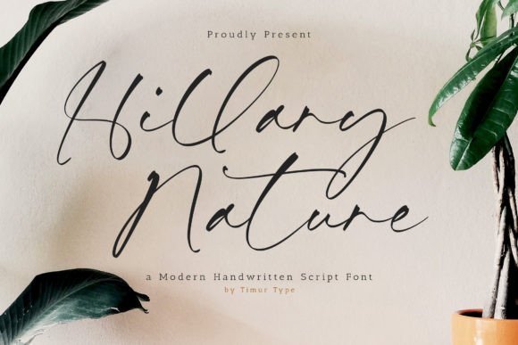 Hillary Nature: A Script Font for Modern Elegance