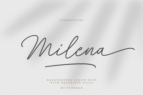 Milena: The Handwritten Script Font for Modern Branding
