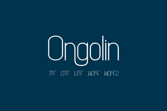 Ongolin: A Sweet Touch for Modern Typography