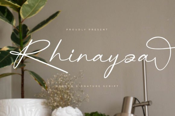 Rhinayza: A Modern Signature Script for Elevated Design