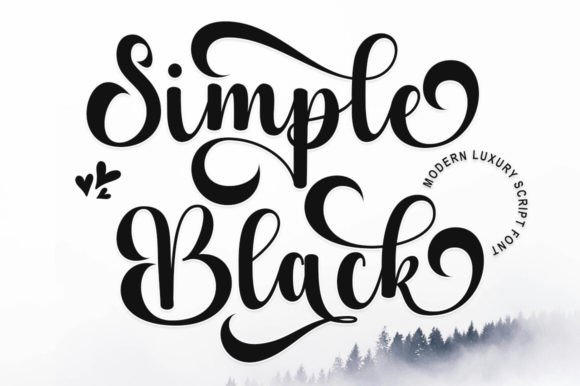 Simple Black: The Elegant Script Font for Modern Design
