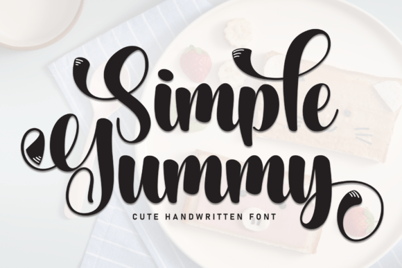 Simple Yummy: A Script Font for Modern Elegance