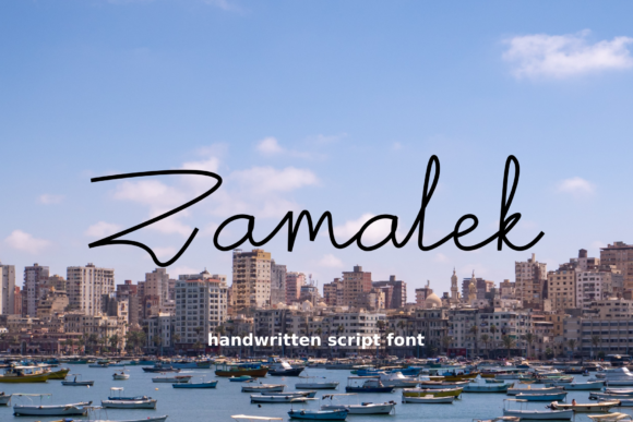 Zamalek: The Handwritten Script Font for Authentic Design
